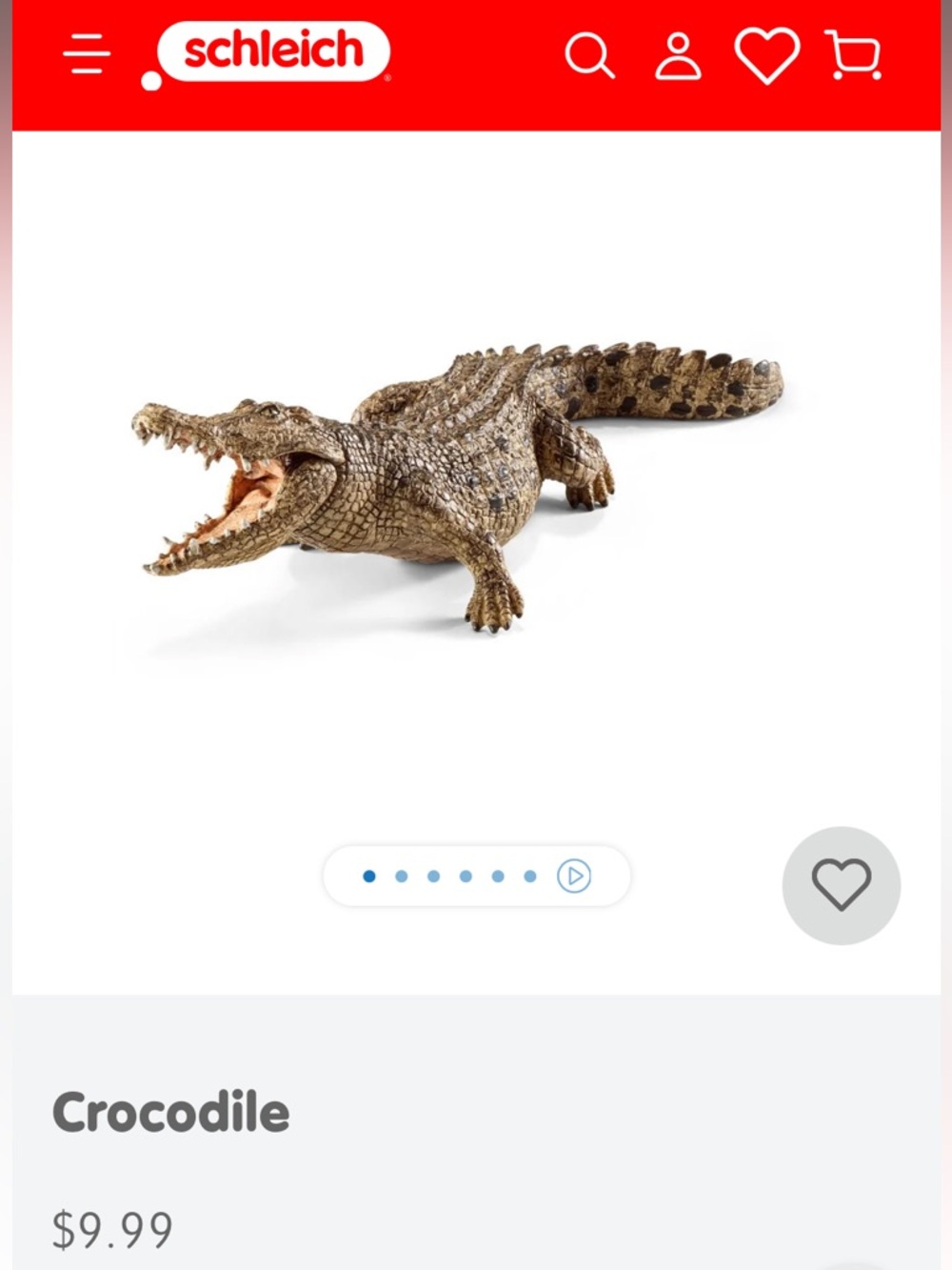 Schleich crocodile, NWT